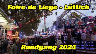 Foire de Liege  Lüttich Rundgang BE 2024 [upl. by Thorne]