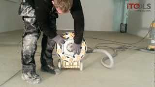 Diamond Disc light sanding of screed [upl. by Annoyi]