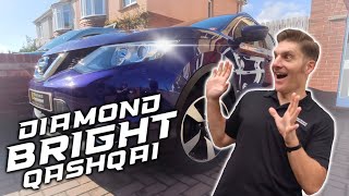 DIAMOND BRIGHT Nissan Qashqai  Headlight restoration time lapse perfection [upl. by Cynar]