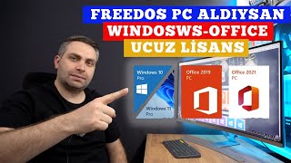 FREEDOS PC ALANLAR UCUZ LİSANSLAR BURADA  Windows 10 PRO11 PRO  Office WİNMAC [upl. by Hsakaa]