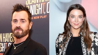 Justin Theroux and Fiancée Nicole Brydon Bloom Have Date Night at Robert Downey Jrs Broadway Debut [upl. by Rehotsirk]