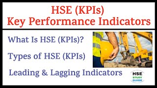 HSE Key Performance Indicators  HSE Leading Indicators and Lagging Indicators  HSE STUDY GUIDE [upl. by Ignatz170]