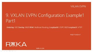 9 VXLAN EVPN Configuration Example1 Part1 [upl. by Swaine305]