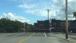 092624  CSX SD70MAC and ex Citirail lead CN A431 in Du Bois Illinois [upl. by Upton]