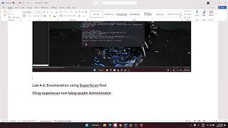 Lab 42 Enumeration using SuperScan Tool [upl. by Crosby]