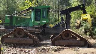 Log Skidder on Steel Tracks [upl. by Annauqaj]