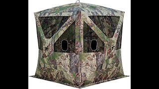 Review Barronett Blinds Big Cat Pop Up Portable Hunting Blind 2021 [upl. by Ainafetse131]