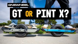 Onewheel GT vs Onewheel Pint X  Which Onewheel Should You Get [upl. by Rondi]