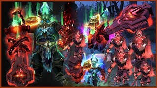 DOTA 2 Wraith King Epic Mix Set Crimson Unbroken Fealty  Dark Reservoir  Crimson [upl. by Acsisnarf762]