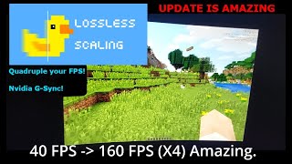 Lossless Scaling 23 is Amazing  Quadruple X4 your FPS  Nvidia GSync [upl. by Suivatnom]