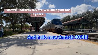 Deerfield Beach Museum Open Day with FECRF including Farewell Amtrak 92 and P098 with Amtrak 161 [upl. by Klute]