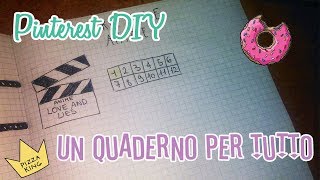 PINTEREST DIY  IDEE PER LE PAGINE DI UN QUADERNO [upl. by Ayanad720]