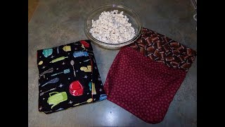 How To Sew A Microwavable Popcorn Bag [upl. by Hamlen814]