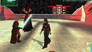 KOTOR 2 Darth Nihilus Battle LS Consular [upl. by Nauqan500]