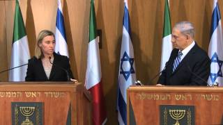 PM Netanyahu Meets Italian FM Federica Mogherini [upl. by Oznerol146]