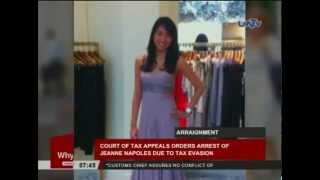 Court of Tax Appeals orders arrest of Jeane Napoles due to tax evasion [upl. by Jonny]