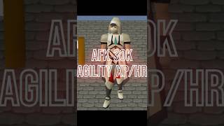 Best AFK agility xp in OSRS osrswiki osrsshorts osrs osrsafk afkgaming agility runescape [upl. by Brody728]