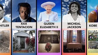 Tombstones of the Most Famous People Who Died  Comparison [upl. by Justin435]