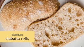 How To Make Sourdough Ciabatta Rolls [upl. by Annairoc]