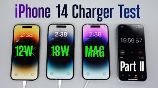 iPhone 14 Pro Charge Test MagSafe vs 18w vs 12w Whos the Winner [upl. by Stiruc]