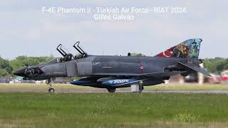 Turkish F4E Phantom II taxiing during RIAT 2024 [upl. by Merton]