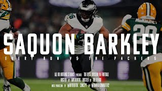 Every Saquon Barkley Run and Catch vs The Packers [upl. by Leugar]