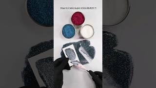 How to make Super shine BlackSatisfying Powder mixing 🎨 colormixing satisfying asmr [upl. by Kcirtapnhoj53]