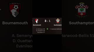 Hasil Pertandingan Bournemouth vs Southampton  Premier League Inggris bournemouth southampton [upl. by Glinys]