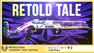 Retold Tale Is Legit One Of The Best PvP Shotguns In Destiny 2 [upl. by Anaya]