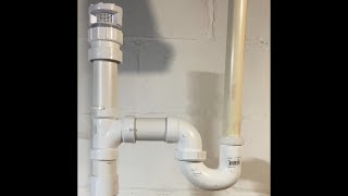 How to vent a p trap with an air admittance valve [upl. by Tterrej166]