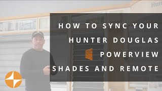 How to Program Your Hunter Douglas Powerview Shades to Your Remote [upl. by Schnapp]