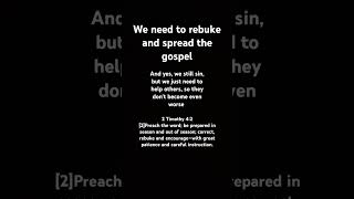 Its called rebuking spreadthegospel love helping scripture jesus god christian [upl. by Beacham]