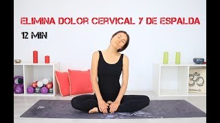 Alivia DOLOR CERVICAL de ESPALDA entre OPOMPLATOS  12 min ejercicios en casa [upl. by Wellington]