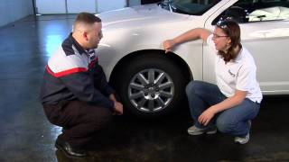 How to Check Your Tire Size  Sears Blue Automotive Crew Car Care Tips [upl. by Oratnek]