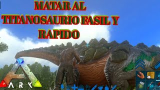 como matar al titanosaurio solo metodo infaleble en ark mobile [upl. by Brill]