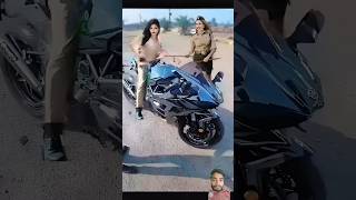 Crazy police Bike chor 😂  loves Ninja H2 🥰 police ko chakma diya  live accident  super bike z900 [upl. by Rebmeced]