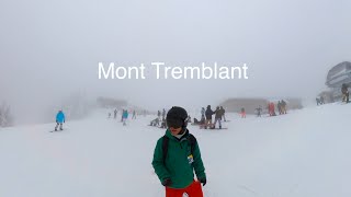 Mont Tremblant Skiing From Top to Bottom 6KM  Ski in Canada 🇨🇦 2024  Longest Green Run [upl. by Garrek]