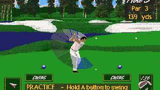 Genesis  NBA Live 95 Secret golf game [upl. by Seyah]