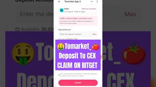 Tomarket Airdrop Claim On Bitget Exchange  Tomarket Deposit To CEX  Tomarket New Update Today cex [upl. by Nelyag]