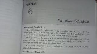 Valuation of goodwill  part 1  corporate accountseasyexplaination bcom 2ndyear goodwill mdu [upl. by Urbana385]