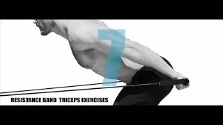 7 Resistance Band Triceps Exercises [upl. by Anniala974]