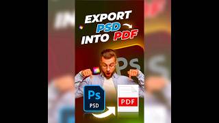 Fast Export PSD file as PDF in Photoshop shorts photoshoptutorial [upl. by Lothair572]