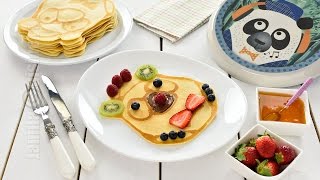 Clatite Panda pentru copii  Panda Pancakes CC Eng Sub  JamilaCuisine [upl. by Ydoj]