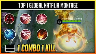 NATALIA COMBO TUTORIAL  TOP 1 GLOBAL NATALIA MONTAGE  MLBB [upl. by Fugazy809]