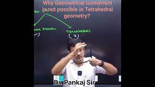 Why Geometrical Isomerism not possible in Tetrahedral geometry [upl. by Nova]