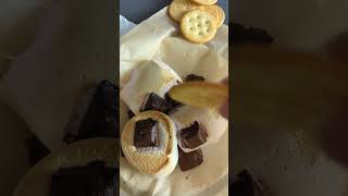 Air fryer Smores sweet smores chocolate marshmallow airfryer [upl. by Greenquist]