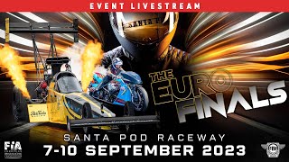 The FIA European Finals 2023 at Santa Pod Raceway UK Day 2 Qualifying DragRacing [upl. by Dyanna941]