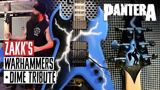 Zakk Wyldes Dimebag Darrell Tribute amp Wylde Audio Warhammer Guitars on Tour with Pantera [upl. by Camden]