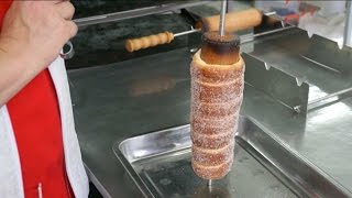 Chimney Cake Baking with Kurtos Kalacs Dough [upl. by Marcelline]