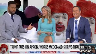 Donald Trump’s Grimace Impression amp Fox’s Lawrence Jones on Kamala Harris’ McDonald’s Past [upl. by Skell]